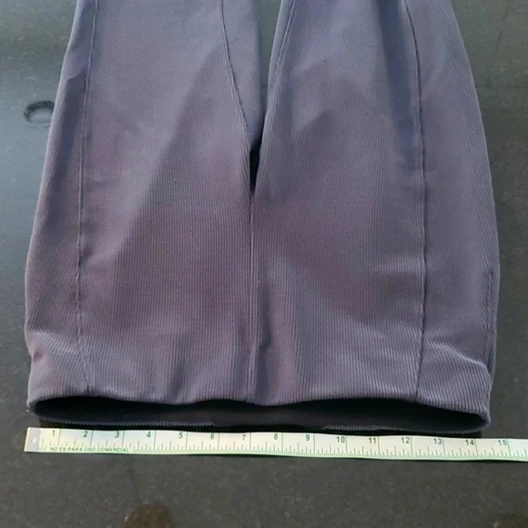 NWOT Lululemon Brushed Softstreme Rib Zip Flare Pants, 32.5